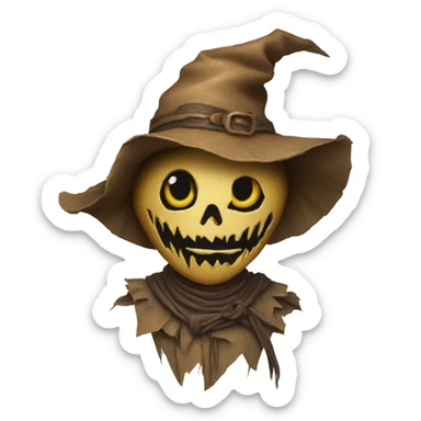 scarecrow from dungeons and dragons super realistic sticker