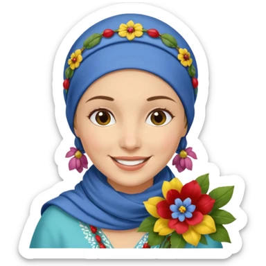 generate an apple style emoji with a woman granny counting money specifically romaanian lei sticker