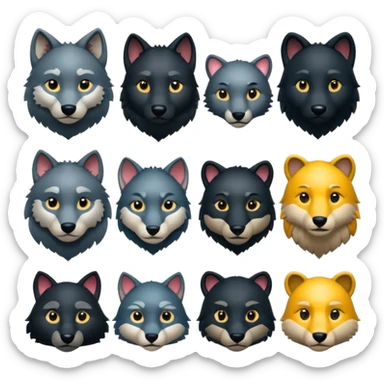 Fai emoji su ognuno di questo personaggi del libro della giungla: Akela, Bagheera, Baloo, Kaa, fratel Bigio, Raska, Rama, Ikki, Chill e Mang sticker