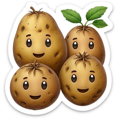 three potatoes sticker