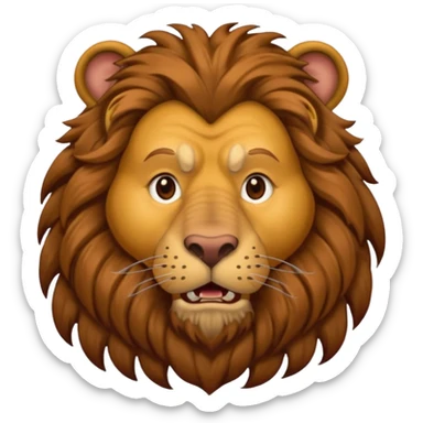 The Cowardly Lion from the Wizard of Oz sticker