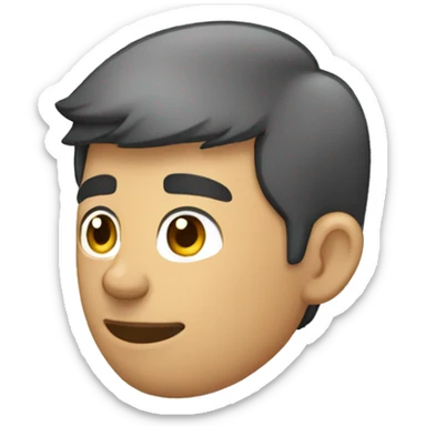 Hombre de perfil viendo a la derecha sticker