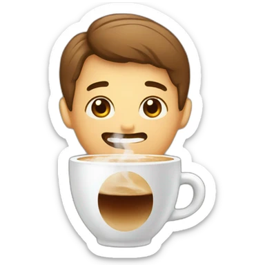 asiático-cofee sticker