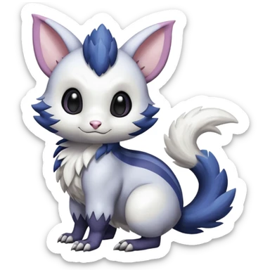 Shiny Furret-Absol-Noibat-Trico-Hybrid (Full body) sticker
