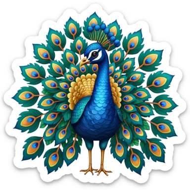 Peacock Begonia sticker