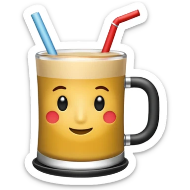 Dibujito tomando mate argentino sticker