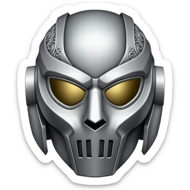 MF DOOM mask sticker
