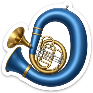 tuba redonda azul escura como a de how i meet your mother  sticker
