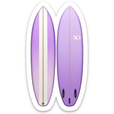 Light purple to white ombre surfboard sticker