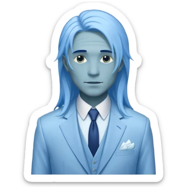 ethereal-pastel-transparent-translucent-gorgeous-spectral-dark-greyish-blue-whitish-gloomy-man-with-blue-long-hair-with-a-beautiful-creme-suit sticker