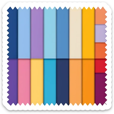 fabric swatch sticker