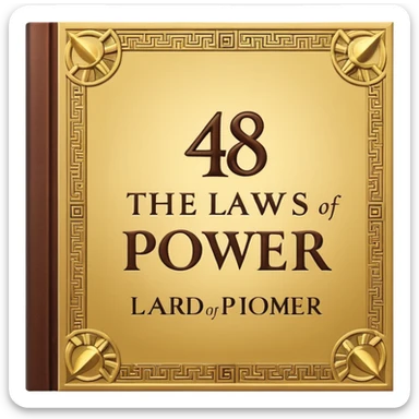 48 laws of power book cover sticker