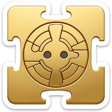 yugiog millenium puzzle sticker