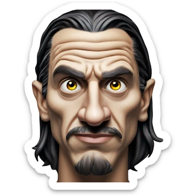 Warcraft award winning Zlatan in Uncle Scrooge style, oil paint, mysterious eyes, intricate lips, masterpiece pose, odd perspective, beautiful, desirable, logical sticker