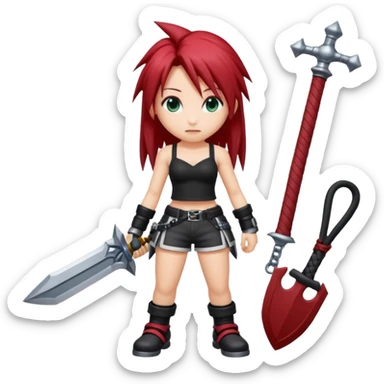 j'aimerai des emotes en lien avec tifa de final fantasy 7 et sora de kingdom hearts sticker