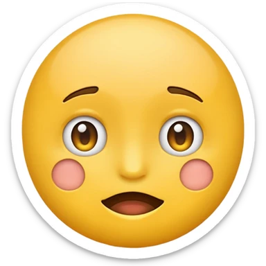 I want a emoji that is emotionless  sticker