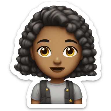 Girl what thick eye lashes sticker