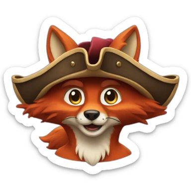 Foxy the pirate sticker