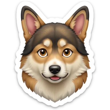 German shepherd husky mix sticker