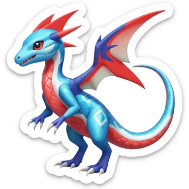 Meloetta-Kyurem-Salamence-Salandit-Latios-Fakémon-creature-hybrid sticker