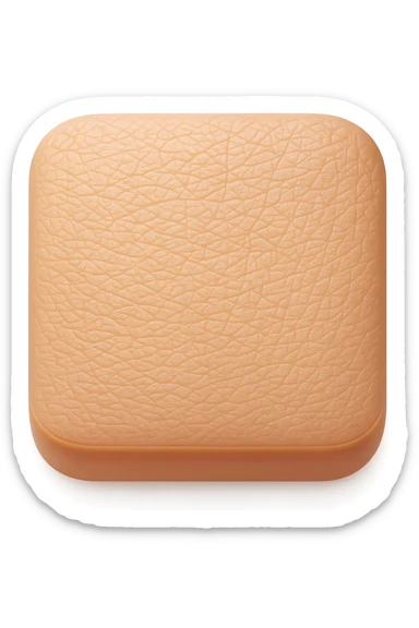 emoji stile iphone di porzione di epidermide umana, iperrealistica 4k sticker