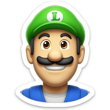 Luigi bross gigante sticker