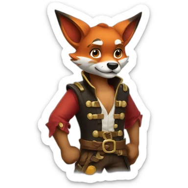 foxy the pirate sticker