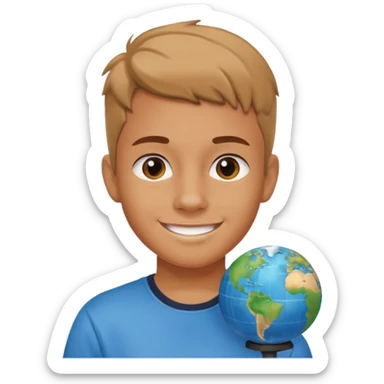 I need a character for an educational geography course sticker