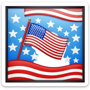 America in Distress upside down flag emoji sticker