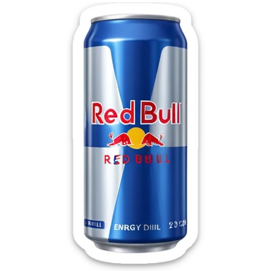 Redbull energy drink can sticker