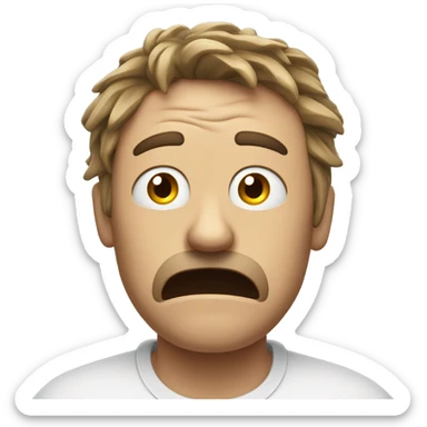 Man in distress sticker