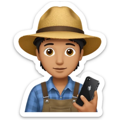farmer grow iphone sticker
