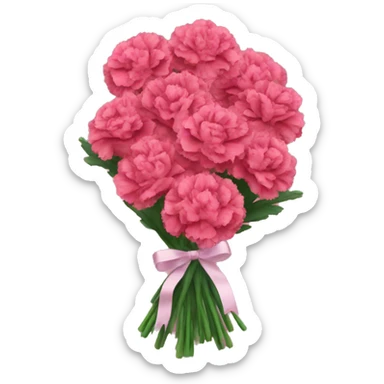 Carnations bouquet  sticker