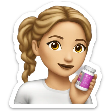 Jennifer Lopez taking supplements  sticker