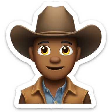 Pig with a cowboy had sticker