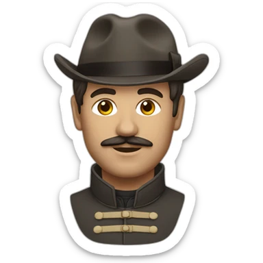 Homme métisse costard sticker