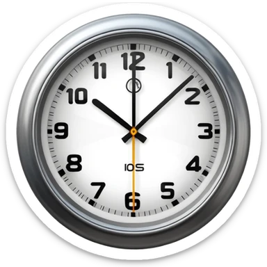 Close-up of a classic analog clock, the second hand stretched into motion blur, multiple ghosted positions showing rapid ticking, strong contrast and a sense of urgency sticker