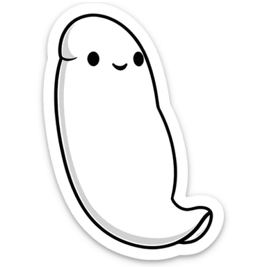 cartoonish sticker of a rubber penis sticker