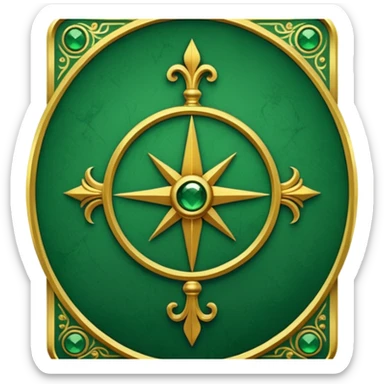 GREEN VALENTINES TAROT CARD DECK sticker