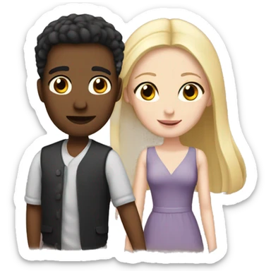 Pale date night sticker