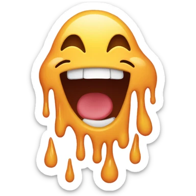 Happy melting face emoji , 🥹🫠 add both this sticker