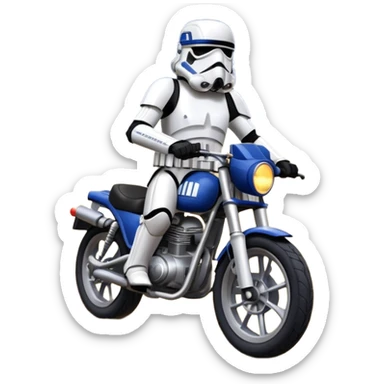 Star Wars storm trooper evil darkly night blue Dirty and dented Local Motors Rally Fighter off road race car hot rod meets 2013 Toyota 86 trophy truck-style basher flying on a dusty road (silver wheels) sticker