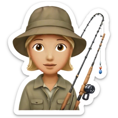 Love fishing  sticker