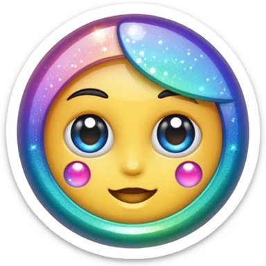 glitter pink Douyin sticker