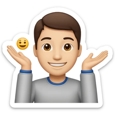 create a person emoji of Barcushake is the superpower name The mover & shaker who stays organised sticker