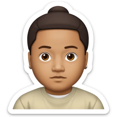 J-Boog of B2K with dark brown hair sticker