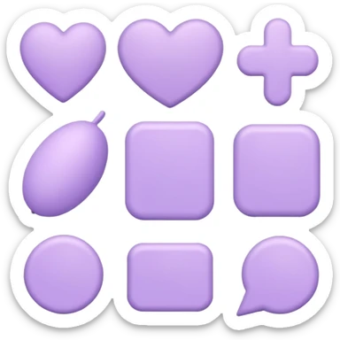 aesthetic pastel purple decoration items sticker