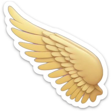 Wing left purple sticker