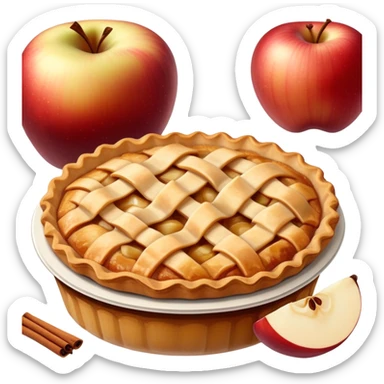 Tarta de Manzana Alemana sticker