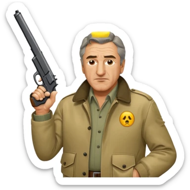 robert de niro dressed as taxi driver sticker